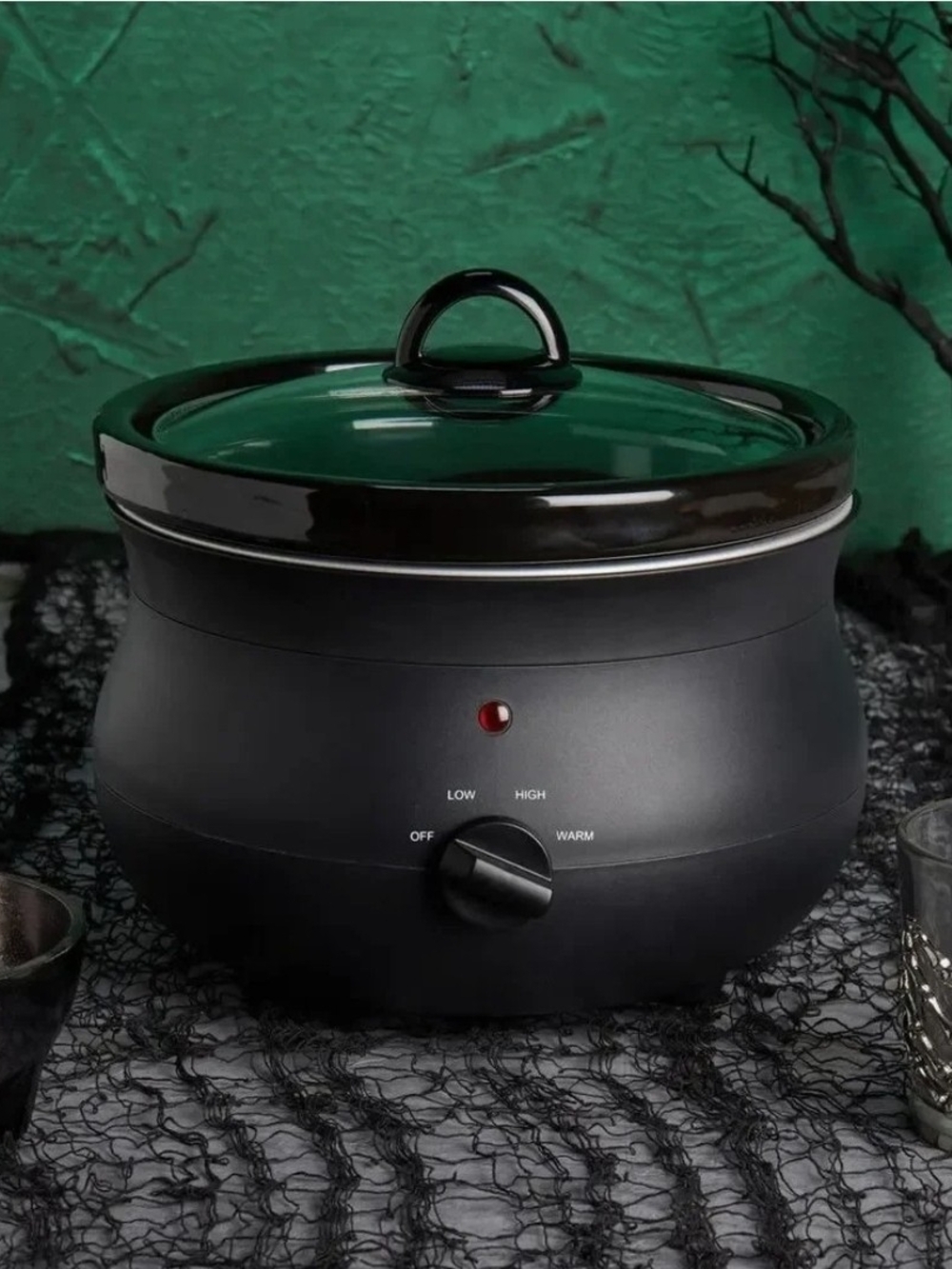 Black Electric Slow Cooker with Glass Lid - New In Box